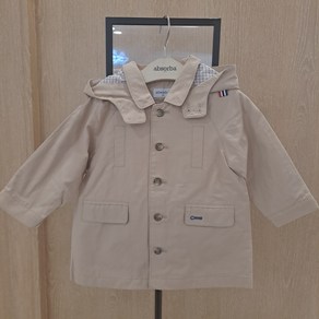 [압소바] 봄 초여름 가을 유아 남아 여아 공용 멜로우 트렌치 코트 AY1-26101