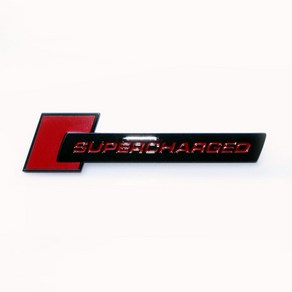 굿즈인홈 슈퍼차저엠블럼블랙 아우디 엠블럼스티커 SUPERCHARGED, 1개