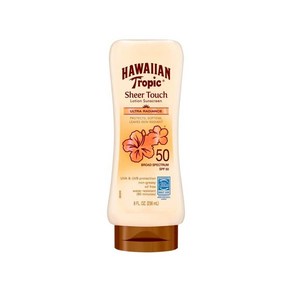 Hawaiian Tropic 시어 터치 로션 선스크린 SPF 50