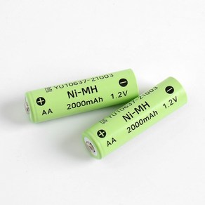 2000MAH 니켈수소 AA 충전지 2P 손전등건전지 충전건전지, 1개