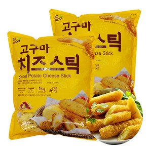 이지푸드 고구마치즈스틱 25gx약40개입 1kgx2봉, 2개, 1kg