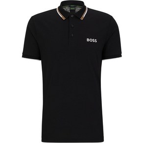 휴고 보스 Men Paddy Po Shot Sleeve Black Soil Polo 티셔츠 291662