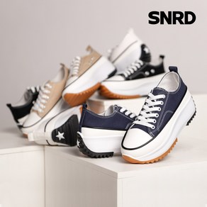 SNRD 여성용 캔버스 키높이 스니커즈 SN620