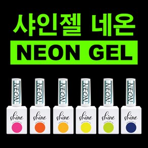 샤인젤 네온 칼라젤 셀프네일 젤네일 여름네일 10ml, N06, 1개