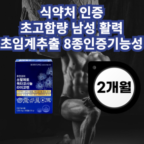 보령 쏘팔메토 전립선 옥타코사놀 라이코펜 사군자 토마토추출물 걱오일 영양제 1000mg 2개월, 2박스, 30정