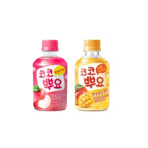 팔도 코코뿌요 280ml 복숭아맛6+애플망고6/무배