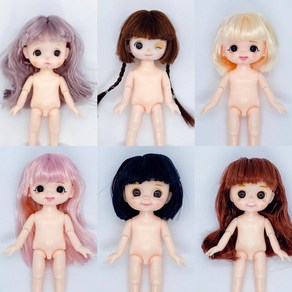 오비츠 OB11 구체관절 인형 구관 바디 1/12 네이키드 16cm 13 장난감 관절 BJD Adollya 볼 선물, 17=LTFP070-6, 1개