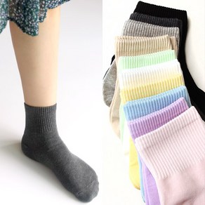 착한새 발목 양말 짧은 골지 단목 여자여성패션 심플 민자 얀스 삭스(socks)