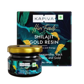 Kapiva Shilajit Gold Resin - 20g | Helps in boosting Stamina | Contains 24 Carat Gold | 100% Ayurved