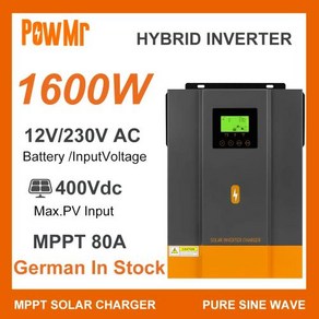 MPPT 충전 태양광 하이브리드 인버터 로컬 배송 Lifepo4 에 적합 EU3KW 4.5KW 10KW 24V 230Vac, 04 1.6KW 12V, 01 220-230V, 01 CHINA, 1개