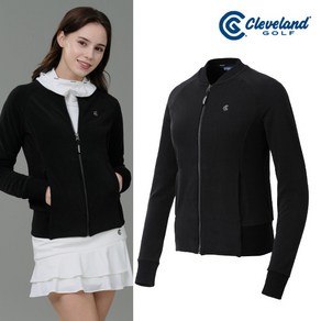 [클리브랜드골프] 웜플리스 래글런 여성 풀집 바람막이 숏자켓골프웨어_CGKWJK1790