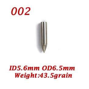 DIY 양궁 화살 포인트 팁 OD 5.5mm 5.6mm 6mm 7mm 8mm 샤프트 광각 헤드 액세서리, 내경5.6mm, [02] ID5.6mm, 1개