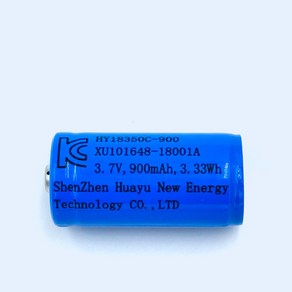 KC인증 18350 900mAh 리튬이온배터리 충전지 건전지 정품, 2) 일반형, 1개, 1개입