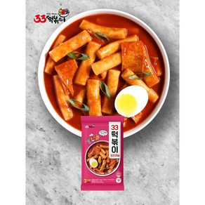 [33떡볶이] 오리지널 국물떡볶이 (3인분 566g), 1개, 566g