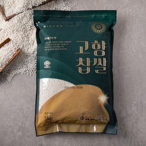 24년산 찹쌀 고향찹쌀 3kg, 1개