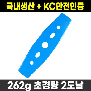 KC안전인증 국산 로얄 RCM-02 예초기날 2도날, 1개