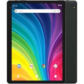 Andoid 태블릿 10인치 2GB 32GB 컴퓨터 지원 512GB 확장 2MP 8MP 카메라 IPS 화면 WiFi Bluetooth 6000mAh Google GMS 인증, Black