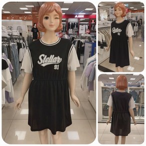 [에꼴리에] 24년 여름 핫신상! #고품질 레이어드 원피스~ 빠른배송# 인기많은 주니어 여아용! 단정 깔금! 시원하고 편안하며 활동적이고 세련된 레이어드 스포티 원피스