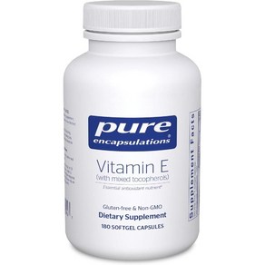 Pue Encapsulations Vitamin E 퓨어 인캡슐레이션 비타민 E 180소프트젤 캡슐, 1개, 180정