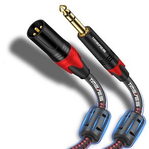 TIMEYES XLR - 6.35 잭 케이블 10M 0.6cm(1/4인치) TRS - XLR 수 밸런스 마이크 케이블 수 XLR - 0.6cm(1/4인치) 6.5mm 수 오디오, 7.5M/25FT, 1개