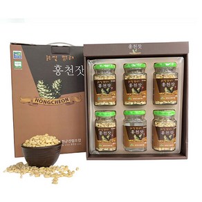 홍천 잣 선물세트, 6병, 100g