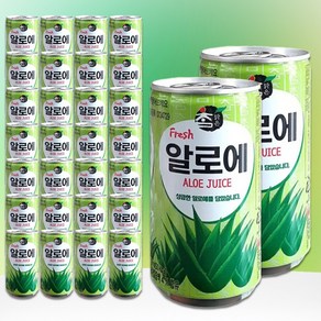 참맑은 알로에 미니 캔 175ml 30개 사무실 업소 손님 용 답례 탕비실 음료 수 세트