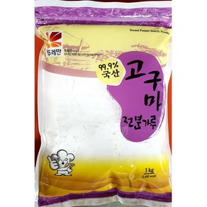 고구마전분(100프로 뚜레반 1kg) 업소용 고구마가루 분말, 1kg, 1개