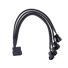 27cm 4 핀 IDE Molex-4 포트 3 핀/4 파워 서플라이 플러그 쿨러 냉각 팬 어댑터 PC 컴퓨터 케이스용 전원 케이블 분배기