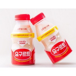 (당일 입고제품 출고로 1일 더 소요) 빙그레 대용량 요구르트 280ml x 12개, 20개