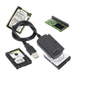 PC 노트북 컨버터용 HDD 어댑터 케이블 3in 1 USB 2.0 IDE SATA 5.25 S-ATA 2.5 3.5 인치 하드 드라이브 디스크