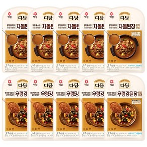 다담 양념 2종(차돌된장찌개+우렁강된장), 5세트, 285g