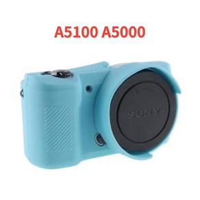 소니 알파 A6000 A6100 A6300 A6400 A6500 A6600 A5100 A5000 카메라 실리콘 갑옷 스킨 케이스 가방 바디 커버 수호자, [13] A5100 A5000 Blue, 1개