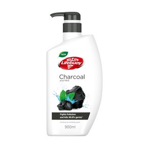 말레이시아 라이프부이 바디 클렌저 차콜 민트 LIFEBUOY Chacoal Mint 900ml, 1개