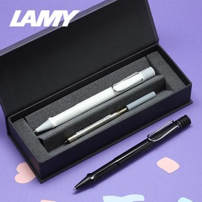 [라미]LAMY 사파리 볼펜+볼펜심 세트 / RAMY / 무료각인 / 공식수입처 제품 / 병행 아님, 레이저 각인(색 지정불가), 차콜블랙(best)