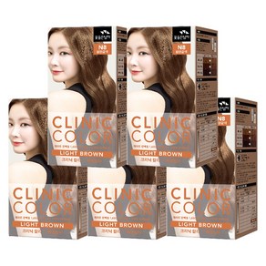 꽃을든남자 크리닉 칼라 N8 밝은갈색, 5개