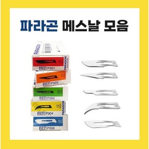 파라곤 메스날 블레이드 전규격 10번~20번 1박스 100개입, 12번, 1개