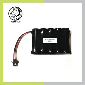 PORESO 6V AA 600mAh JST-2P 니카드 Ni-CD RC 배터리