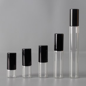 유리 원형 롤온 향수 병 아로마 오일 화장품 공병 용기, 10ml, 1개