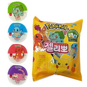 삼립 포켓몬 젤리뽀 2봉(1봉 600g) 소다 자두 파인애플 포도 4가지맛 과일젤리, 1세트, 1.2kg