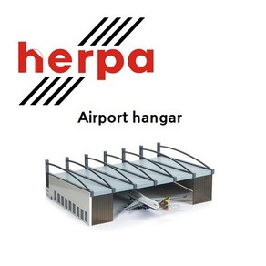 비행기모형 디오라마 Airport hangar 1/500 ~1/400 Scale 중/소형기사용 무방[독일헤르파]