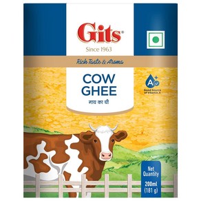 인도정품 Gits Cow Ghee 기버터 영양풍부 건강한 정제버터 200ml