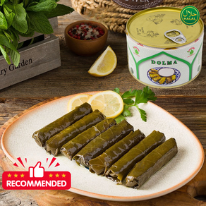 Halal Beef and Rice Stuffed Gape Leaves DOLMA 할랄 소고기와 밥을 넣은 포도잎말이, 1개, 350g