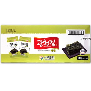 광천김 파래 식탁김 5g x 36봉, 180g, 1개