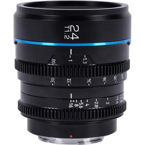 시루이 워커 시네 렌즈 시리즈 24mm T1.2 S35, 검은색, 1개