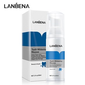 LANBENA 티스 화이트닝 무스 60ml, 1개