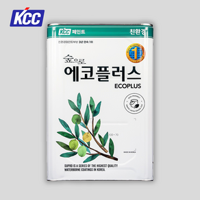 KCC페인트 숲으로 에코플러스 K 백색 조색 18L 친환경 실내 인테리어 수성페인트