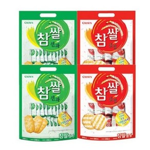 크라운 참쌀설병+선과 각2개(총4개), 1세트, 270g