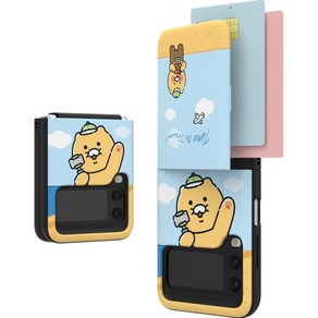 [스마트톡증정] 갤럭시 Z플립4 카카오 춘식이 타임 투 트래블 자석 카드 수납 힌지 보호 범퍼 케이스