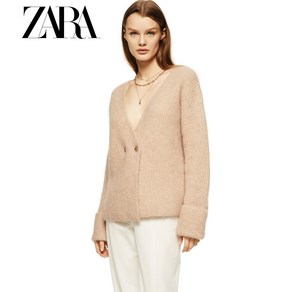 ZARA 자라 울 애니멀 니트 가디건