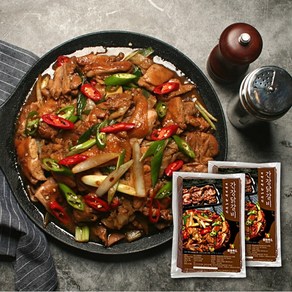 와와푸드 한입춘천닭갈비 간장맛, 1kg, 2개